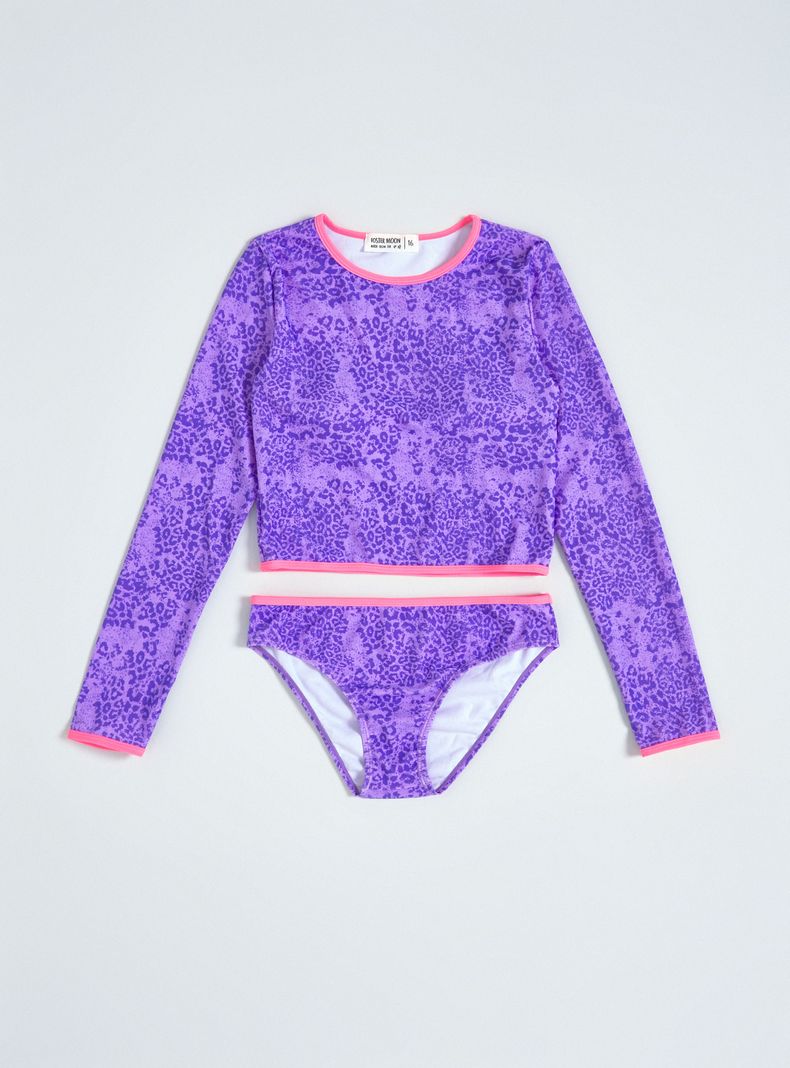 Bikini Tankini Full Print con Espalda Abierta