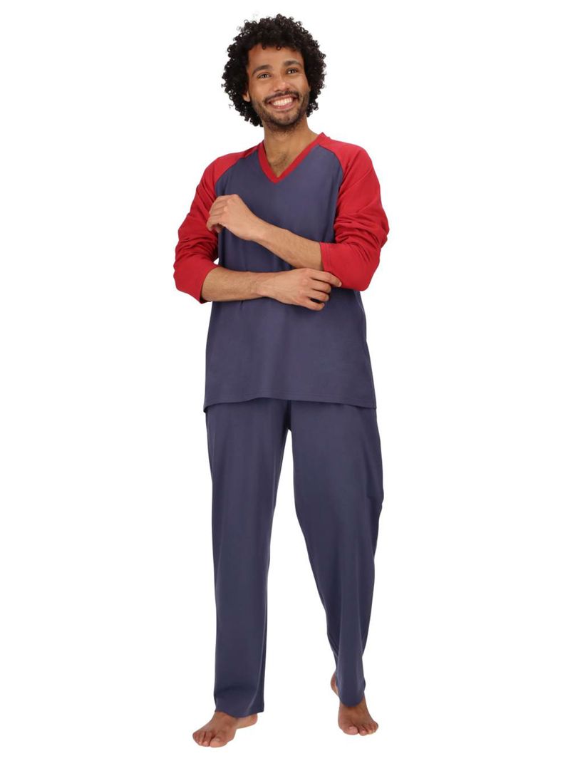 Pijama Largo de Algodón
