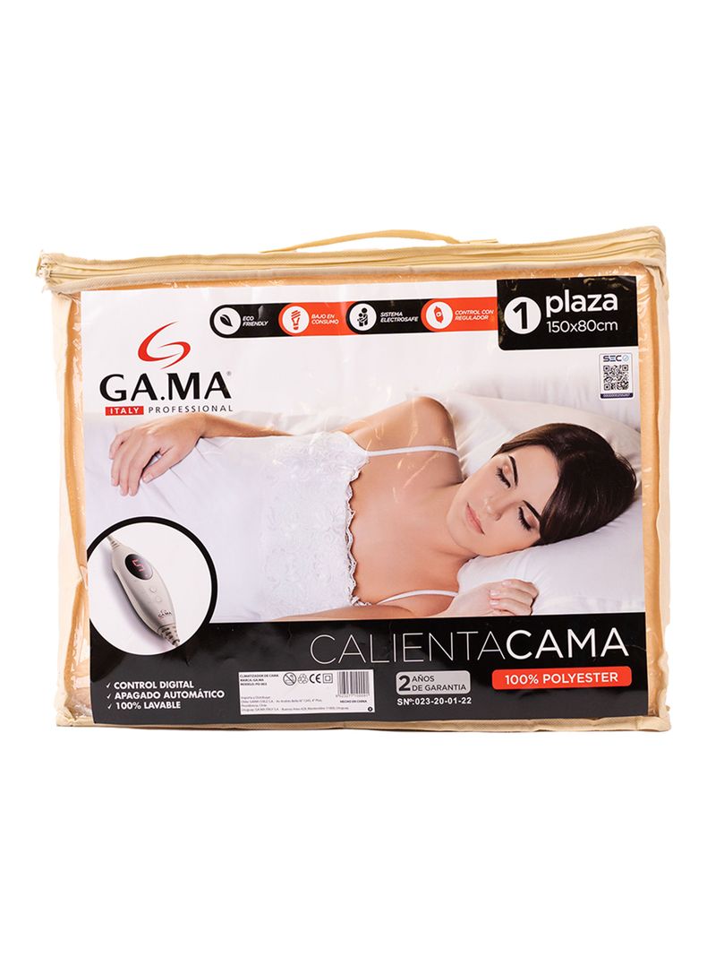 Calientacama 1 Plaza Wide 150x80 cm-0