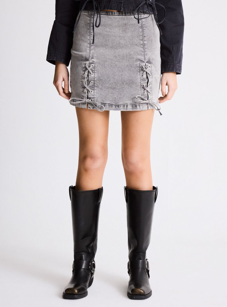 Falda Lace Up Spandex