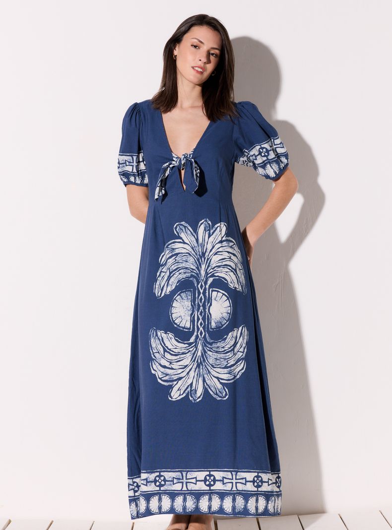 Vestido Estampado Focalizado