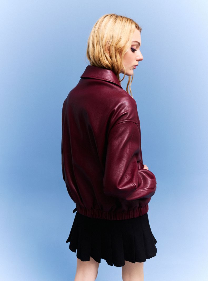 Chaqueta Tipo Bomber Oscuro Opposite | Paris.cl