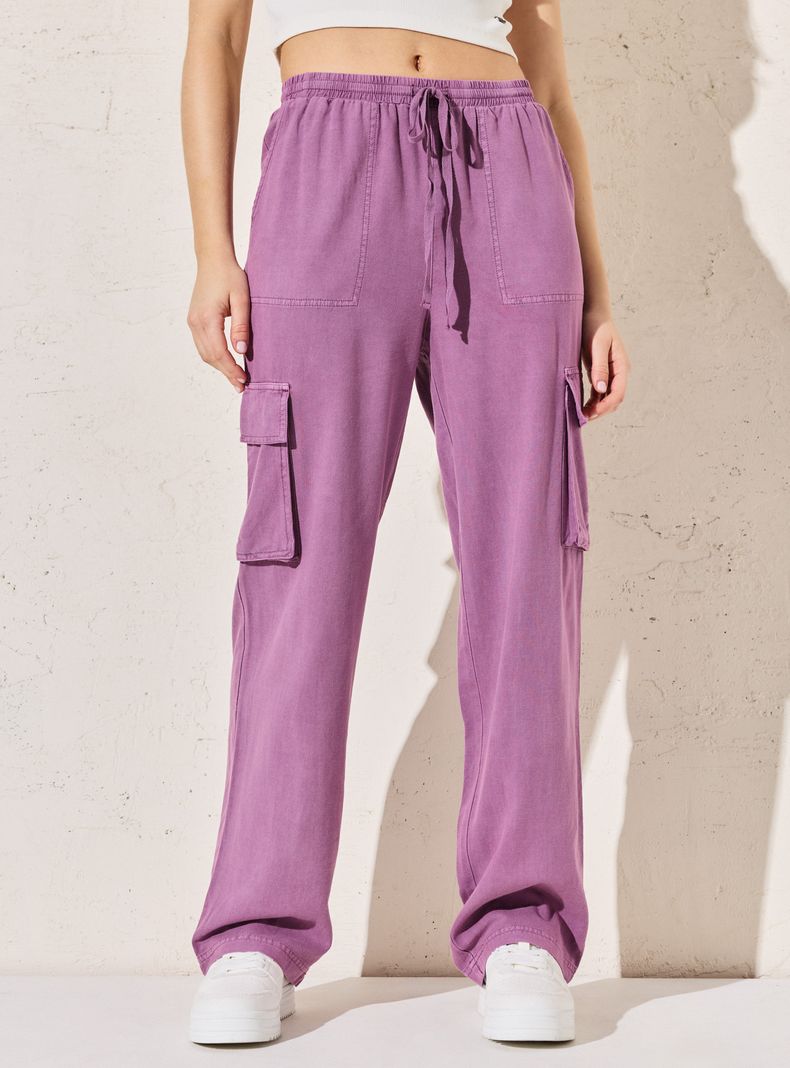 Pantalón Sueltos con Bolsillo Cargo