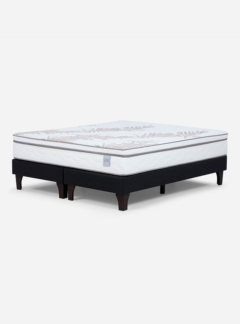 Cama Europea 2 Plazas Neo Plus 1.50x2.00 Base Dividida