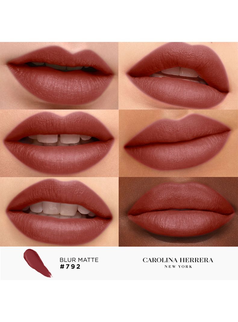 Fabulous Kiss Lipstick Blur Matte Carolina Herrera 792 Uptown Queen 3.5g-2