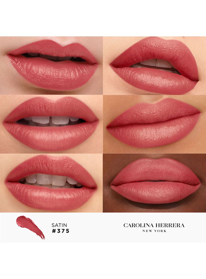 Fabulous Kiss Lipstick Satin Carolina Herrera 375 Pink Attitude 3.5g-2