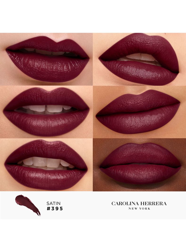 Fabulous Kiss Lipstick Satin Carolina Herrera 395 Purple Drama 3.5g-2