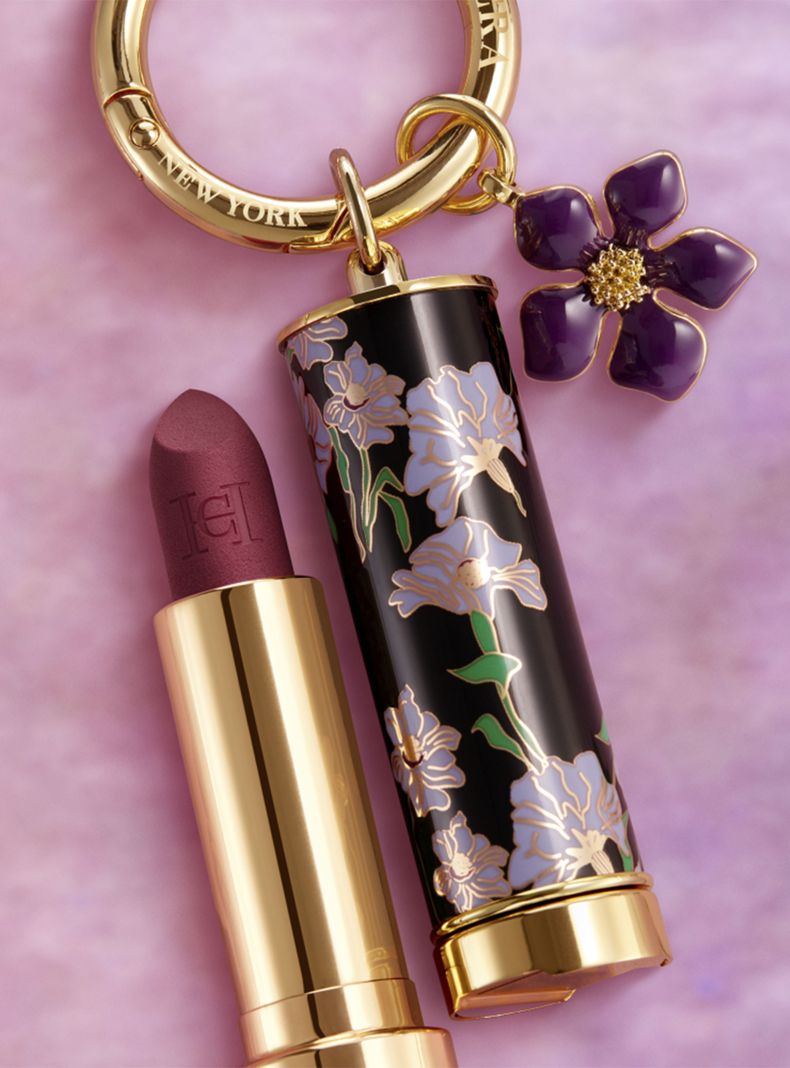 Charm Carolina Herrera Purple Flower-4