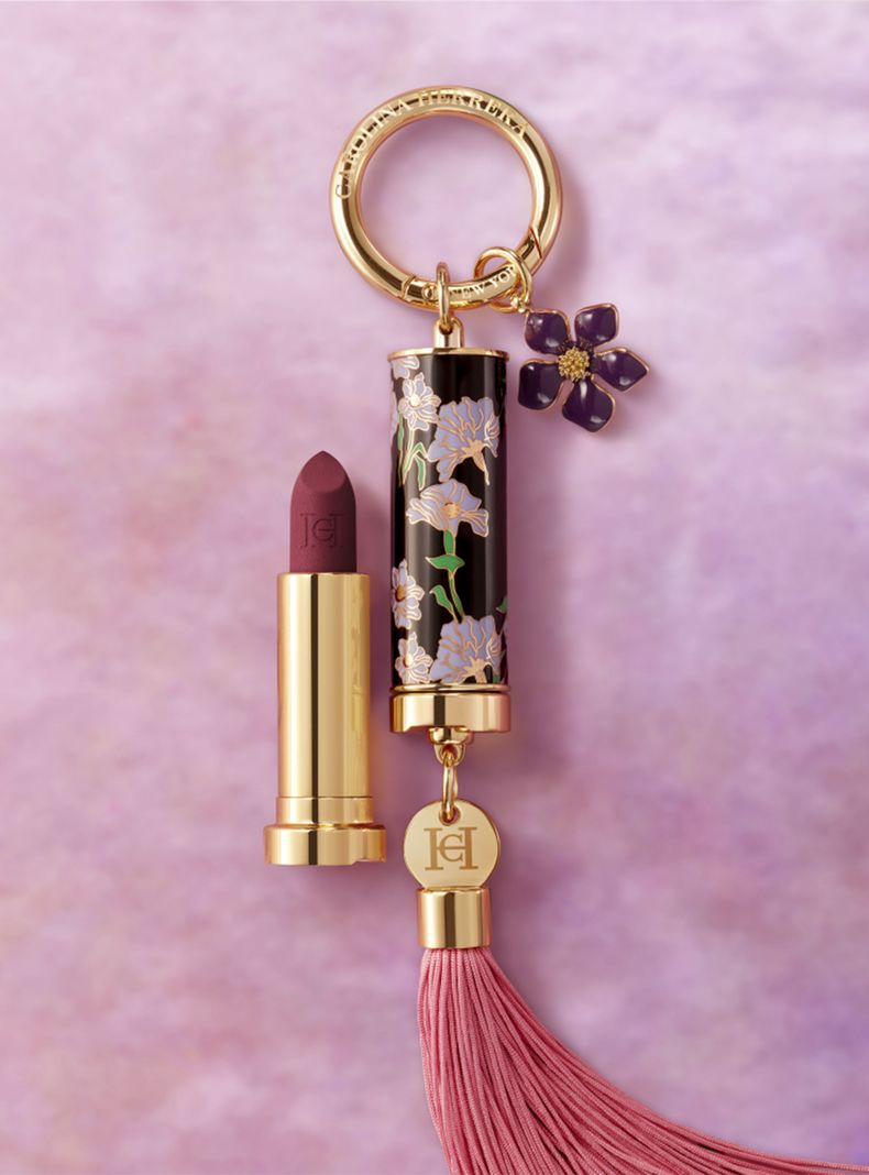 Charm Carolina Herrera Purple Flower-1