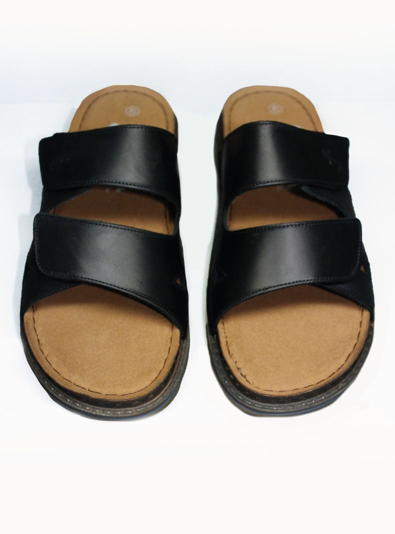 Sandalia Casual Dos Correas Cuero Hombre