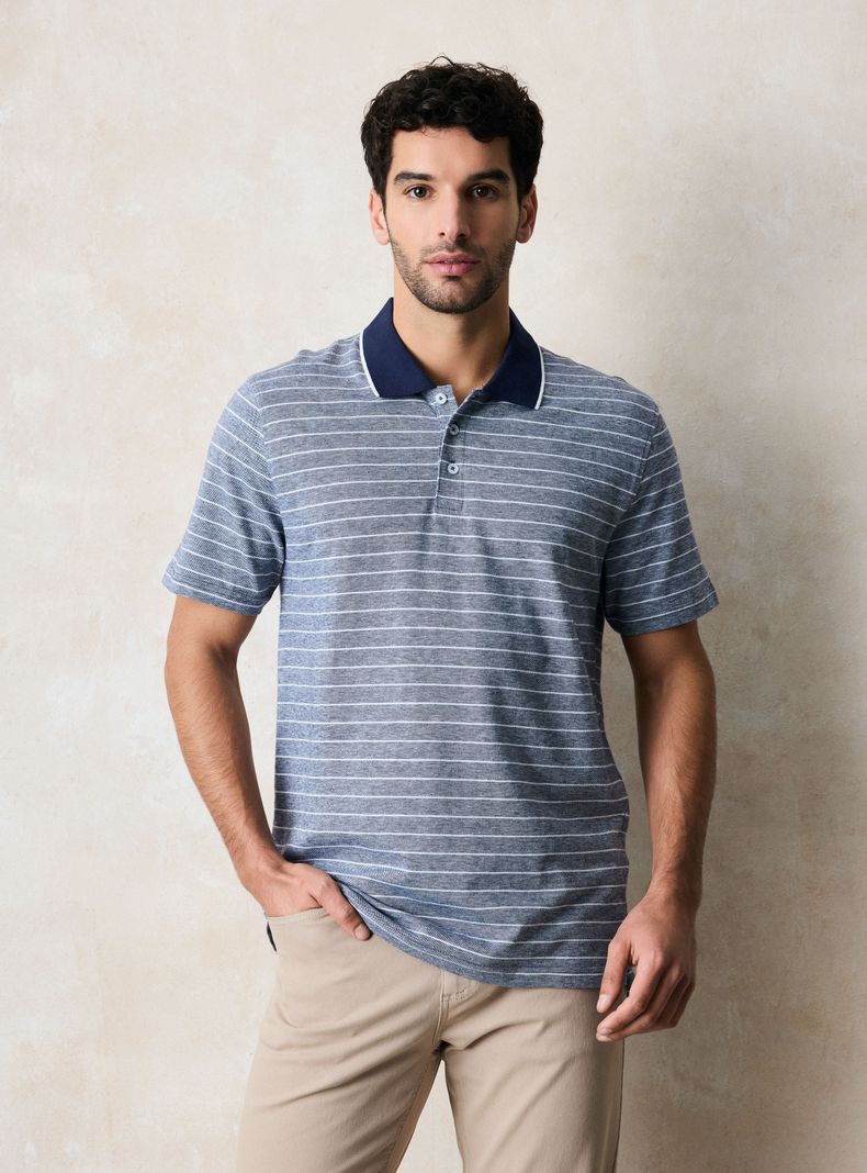 GREENFIELD POLERA PIQUE RAYAS