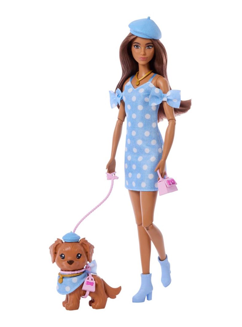 BARBIE MUÑECA LOOKS IGUALES TERESA Y PERRITO