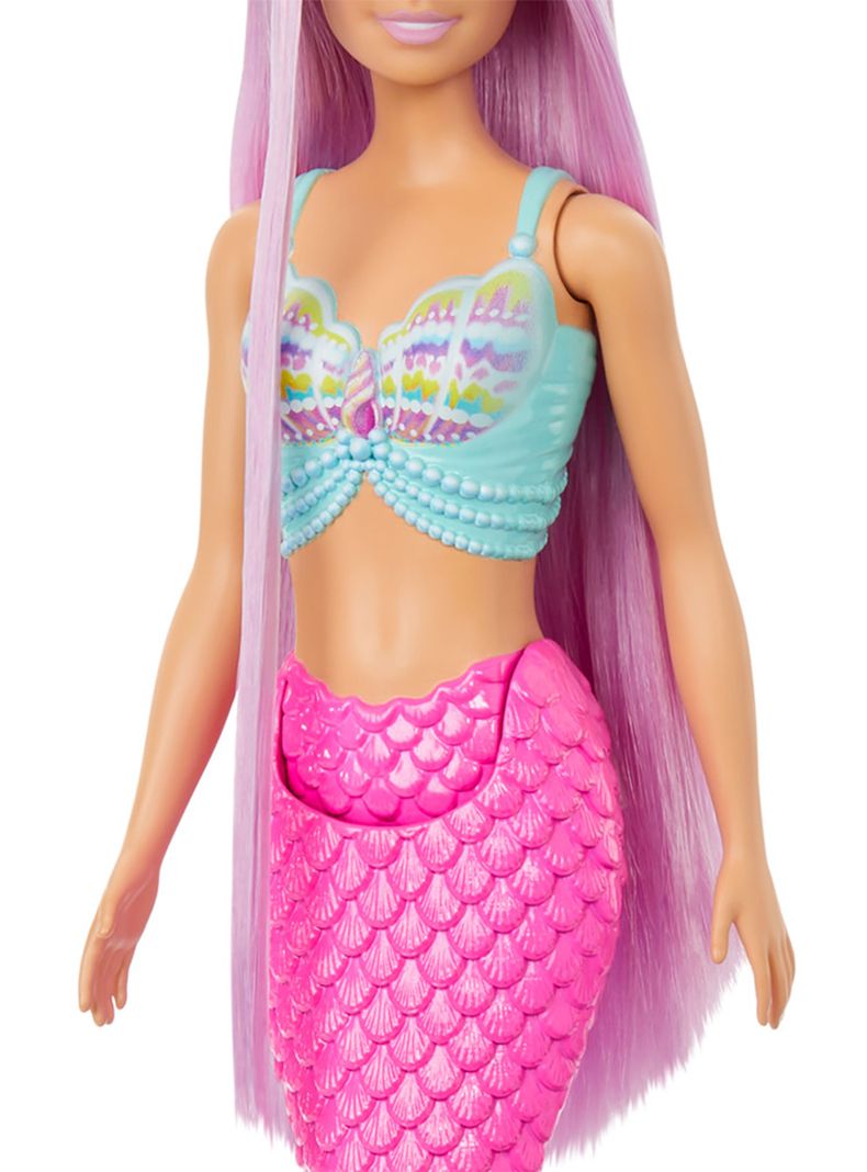 Muñeca Sirena Fantasía Cabello Largo de Ensueño-4