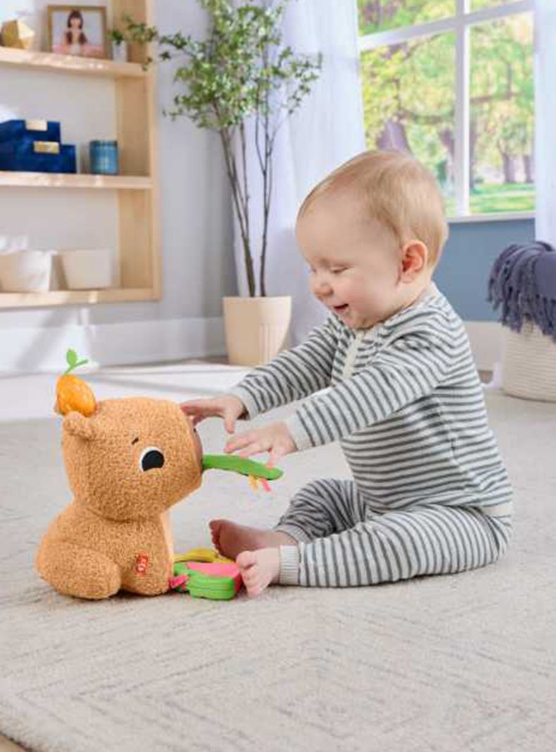 Juguete de Peluche Capibara Estímulos y Juego para Bebés-5