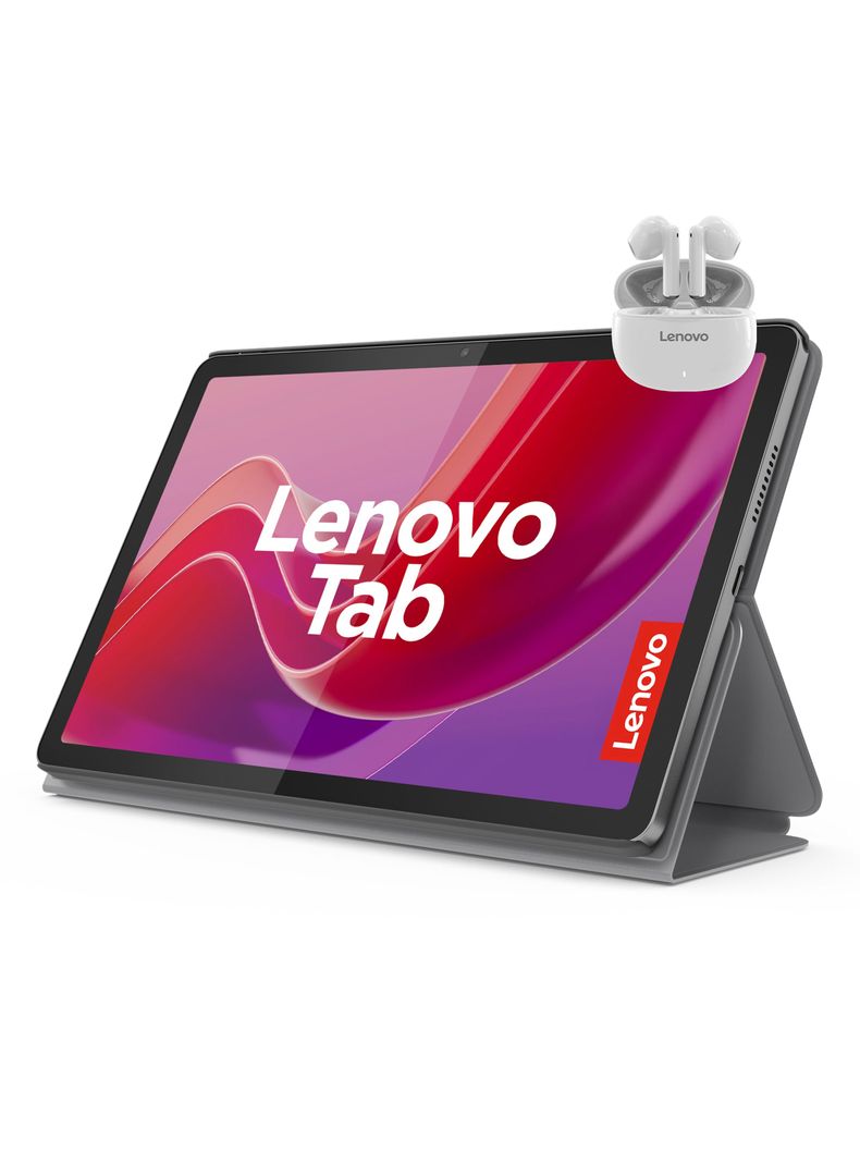 Tablet Tab 4GB RAM 128GB 10.1'' FHD Wifi Luna Grey + Funda + Auriculares Estéreo Inalámbricos