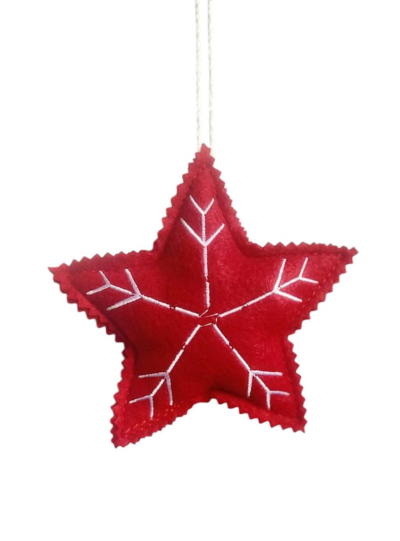 Estrella Rellena Rojo Santa