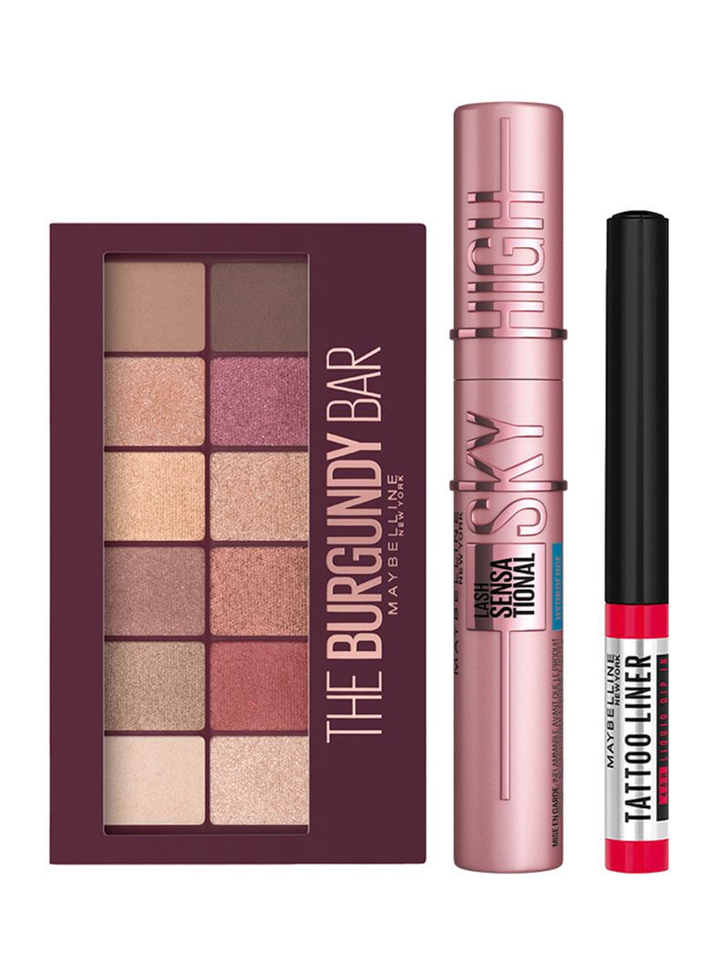 Pack Sky High Burgundy y Tattoo Liner-2