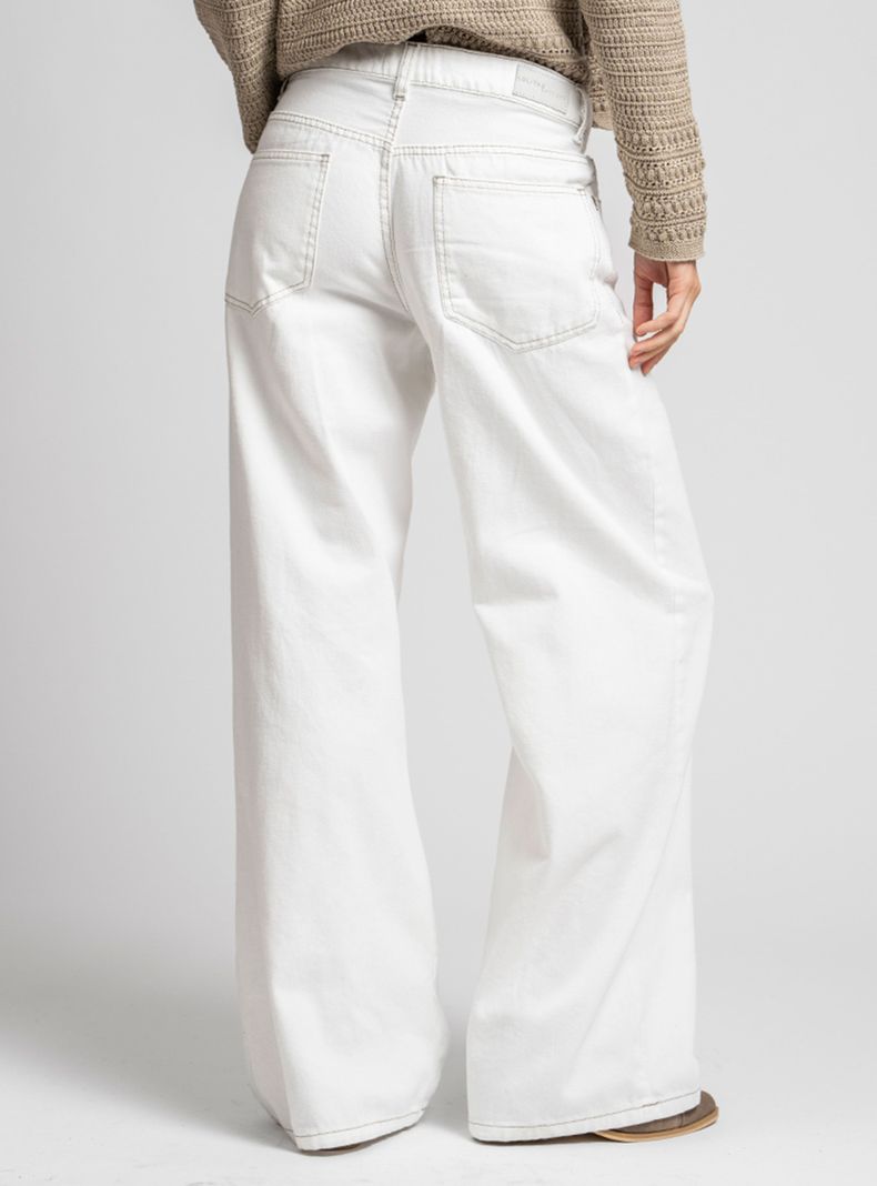 Jeans Josefa Wide Leg Blanco-1
