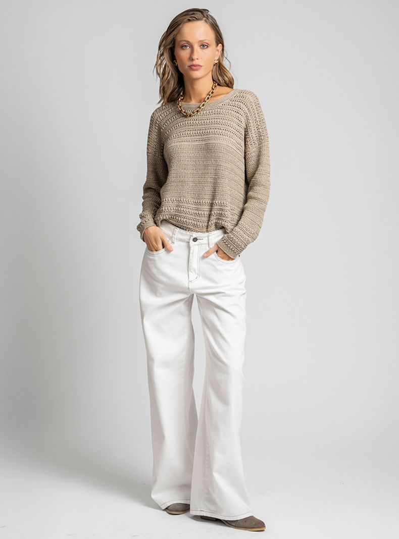Jeans Josefa Wide Leg Blanco-3