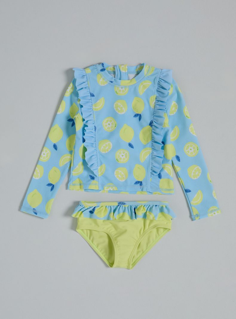 TRIBU TRAJE DE BAÑO DISEÑO VUELOS CON ESTAMPADO A JUEGO
