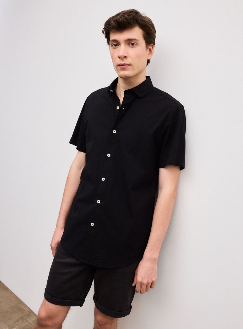 Camisa Poplin Elastano