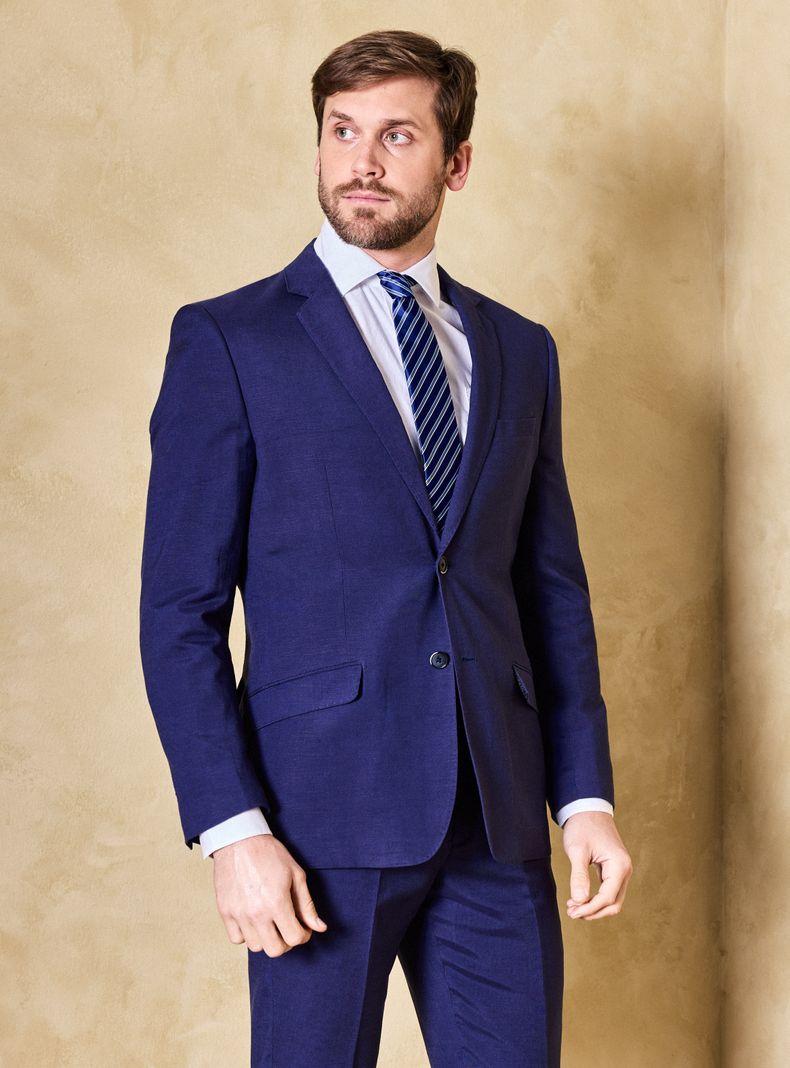 Traje Recto de Lino