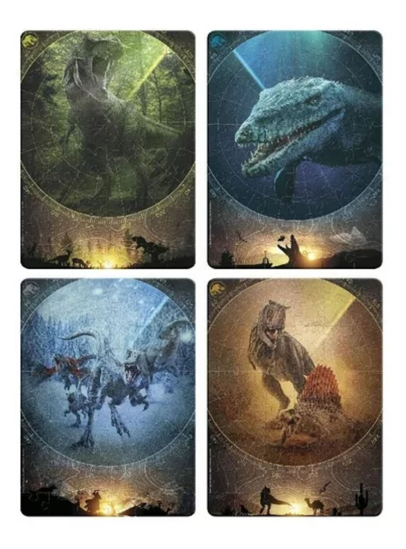 Rompecabezas 4 en 1 Jurassic World Puzzle 60 Piezas-2
