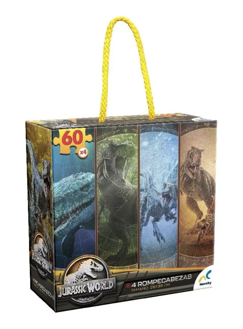 Rompecabezas 4 en 1 Jurassic World Puzzle 60 Piezas-1