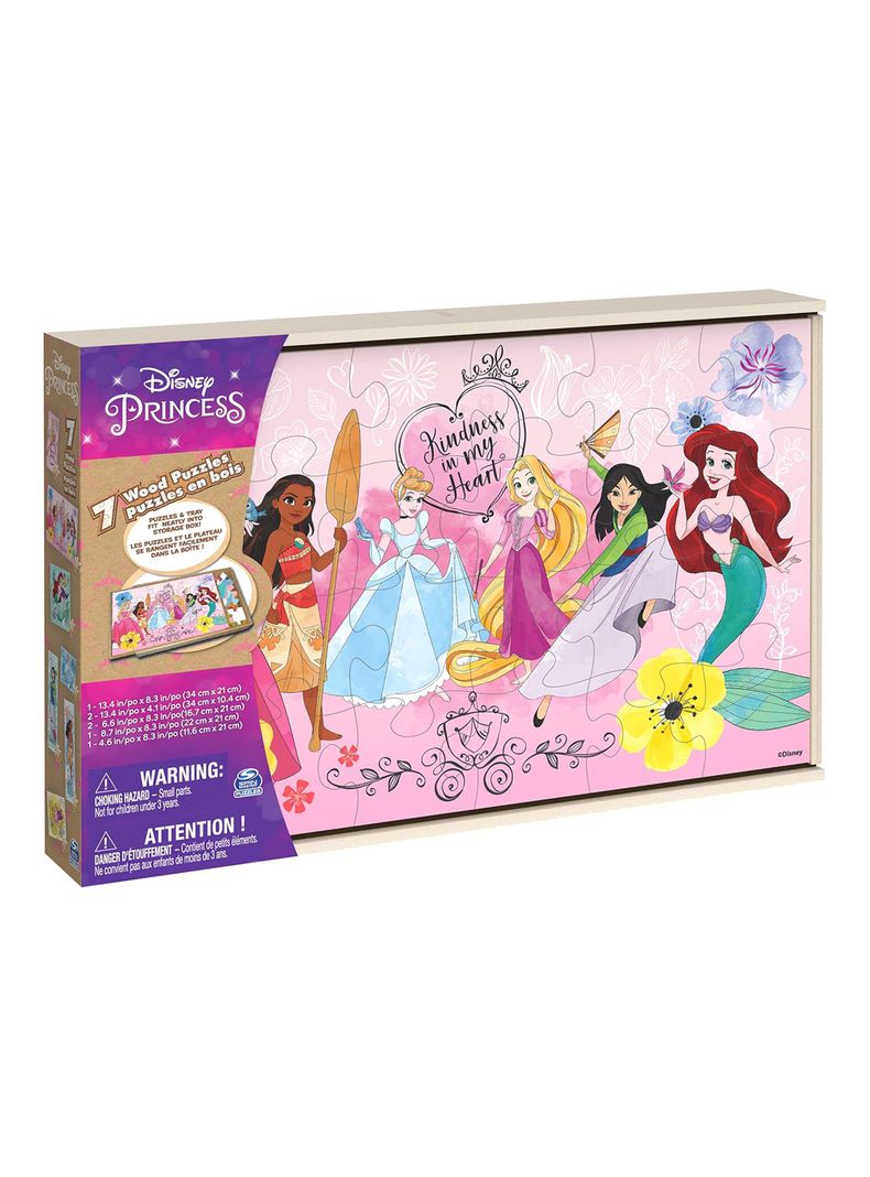 Rompecabezas 7 en 1 Madera Princesa -1