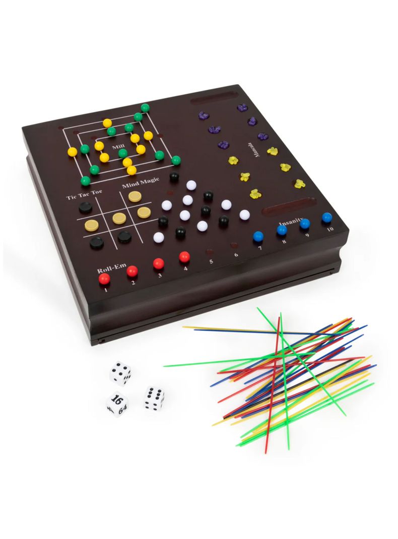 Juego de Mesa Familiar Set 10 Juegos-3