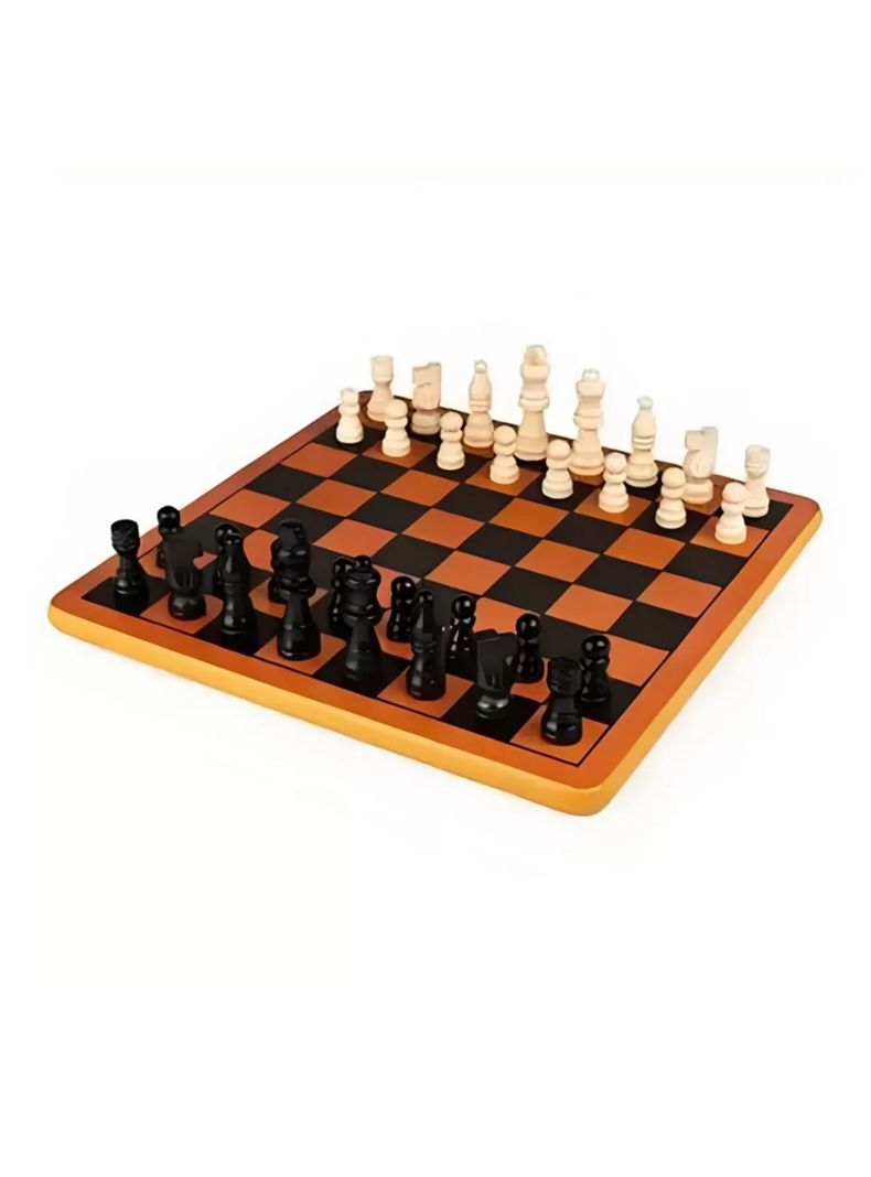 Juego Familiar Ajedrez Madera-1