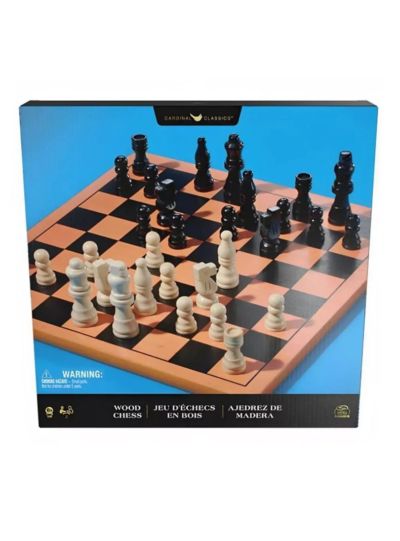 Juego Familiar Ajedrez Madera-0