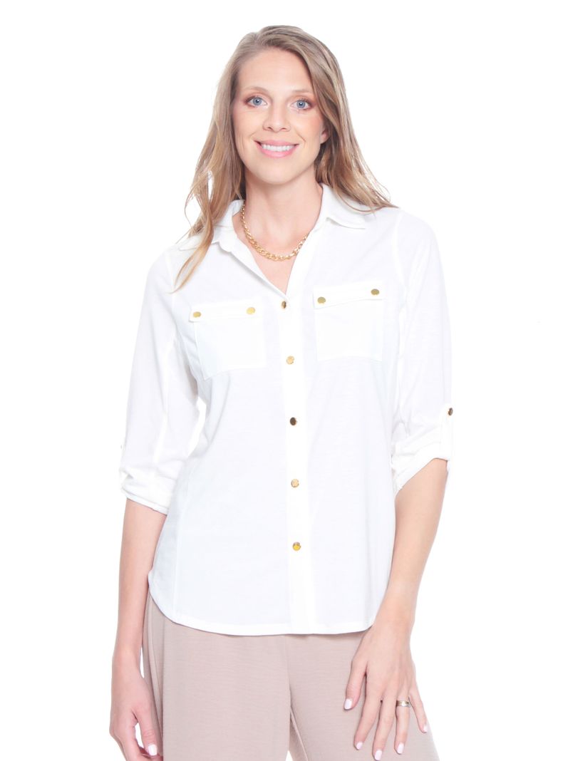 Blusa Bolsillos y Tapeta Delantero-0