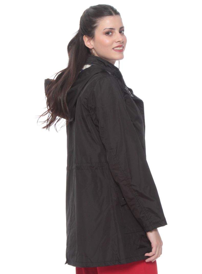 Chaqueta Impermeable Capucha No Desmontable con Gorro-1