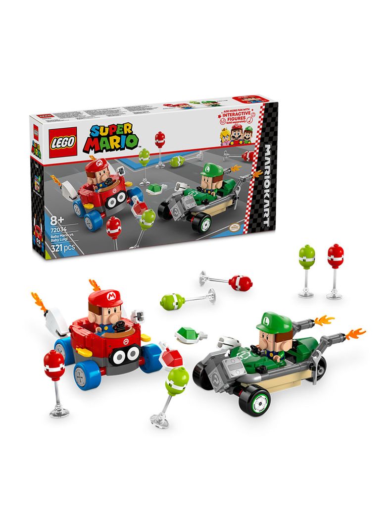 Lego Mario Kart Bebé Mario vs Bebé Luigi-1