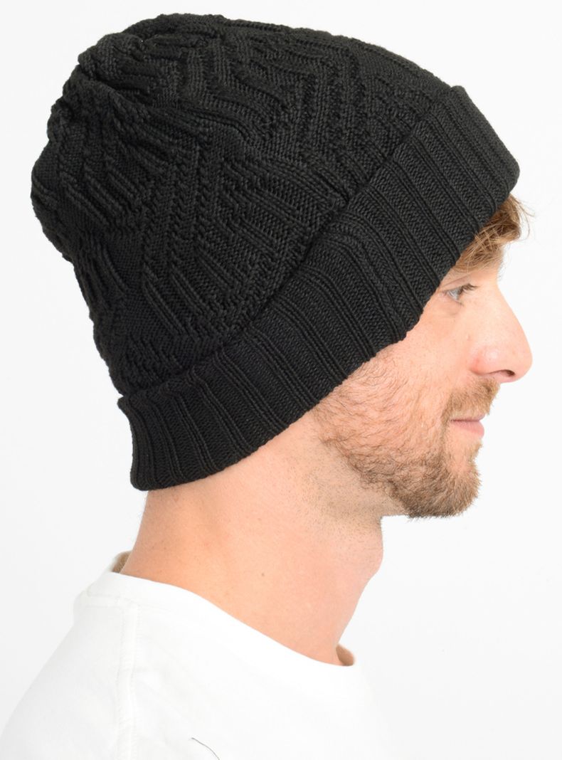 Beanie Lana Doble Tejido-2