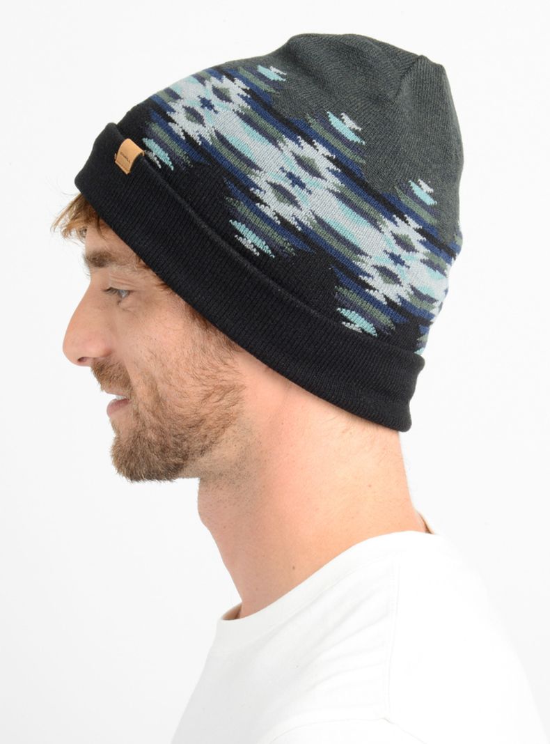 Beanie de Lana Tejido Jacquard-3