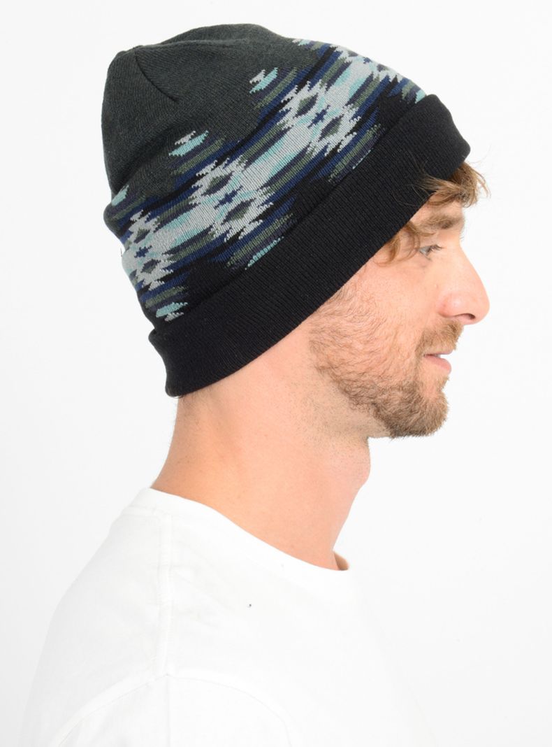 Beanie de Lana Tejido Jacquard-2