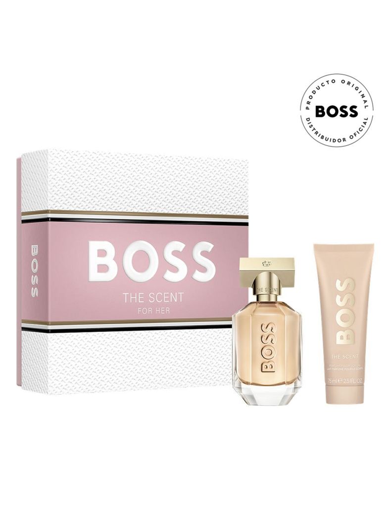 Set Perfume Scent Woman EDP Mujer 50 ml + Body Lotion 75 ml Hugo Boss-1