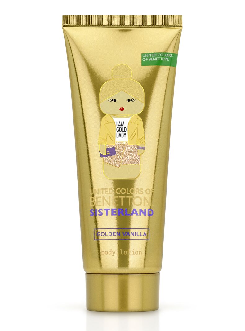 Set Perfume United Colors Sisterland Golden Vanilla EDP Mujer 80 ml + Loción Corporal 75 ml-1