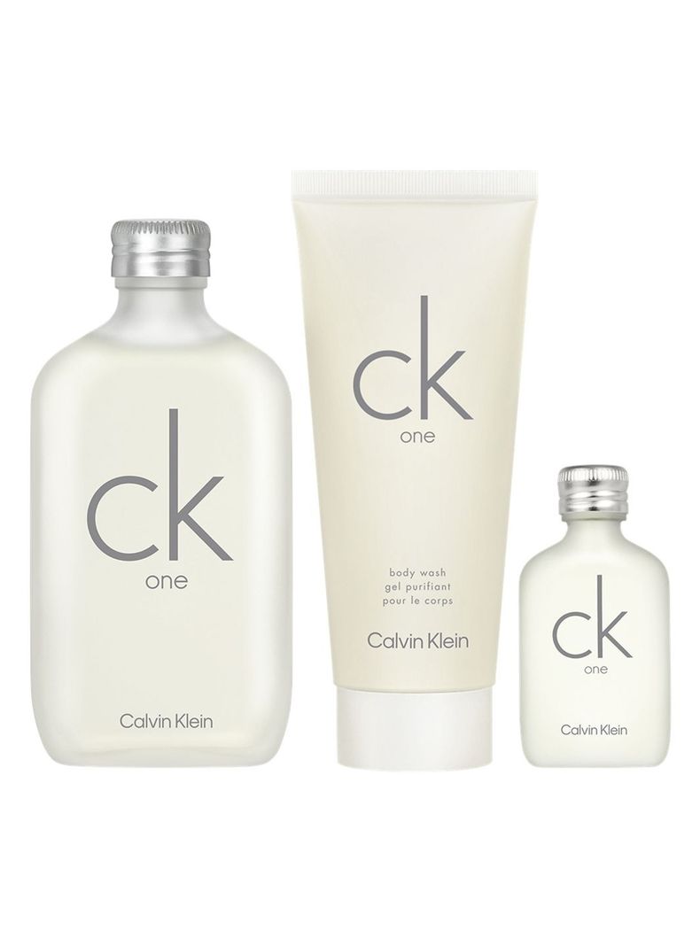 Set Perfume CK One EDT Mujer 100 ml + 75 ml + Body Wash Gel 100 ml Calvin Klein-0