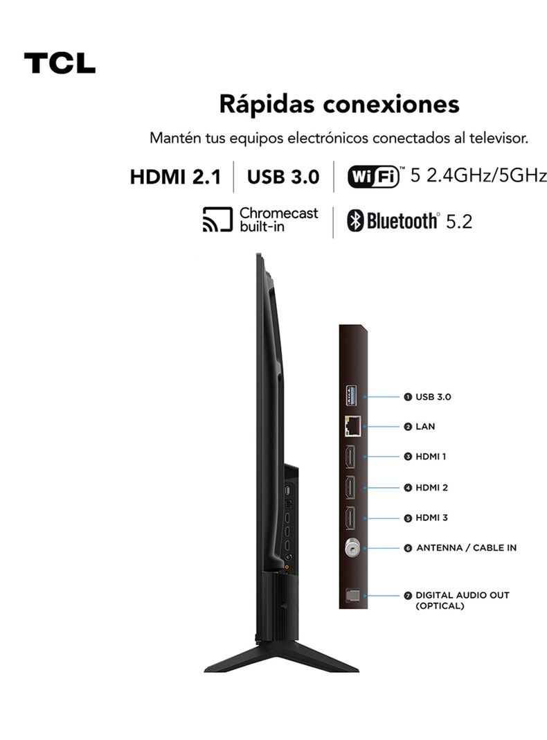 QLED Smart TV 50" 4K UHD 50T6C-9