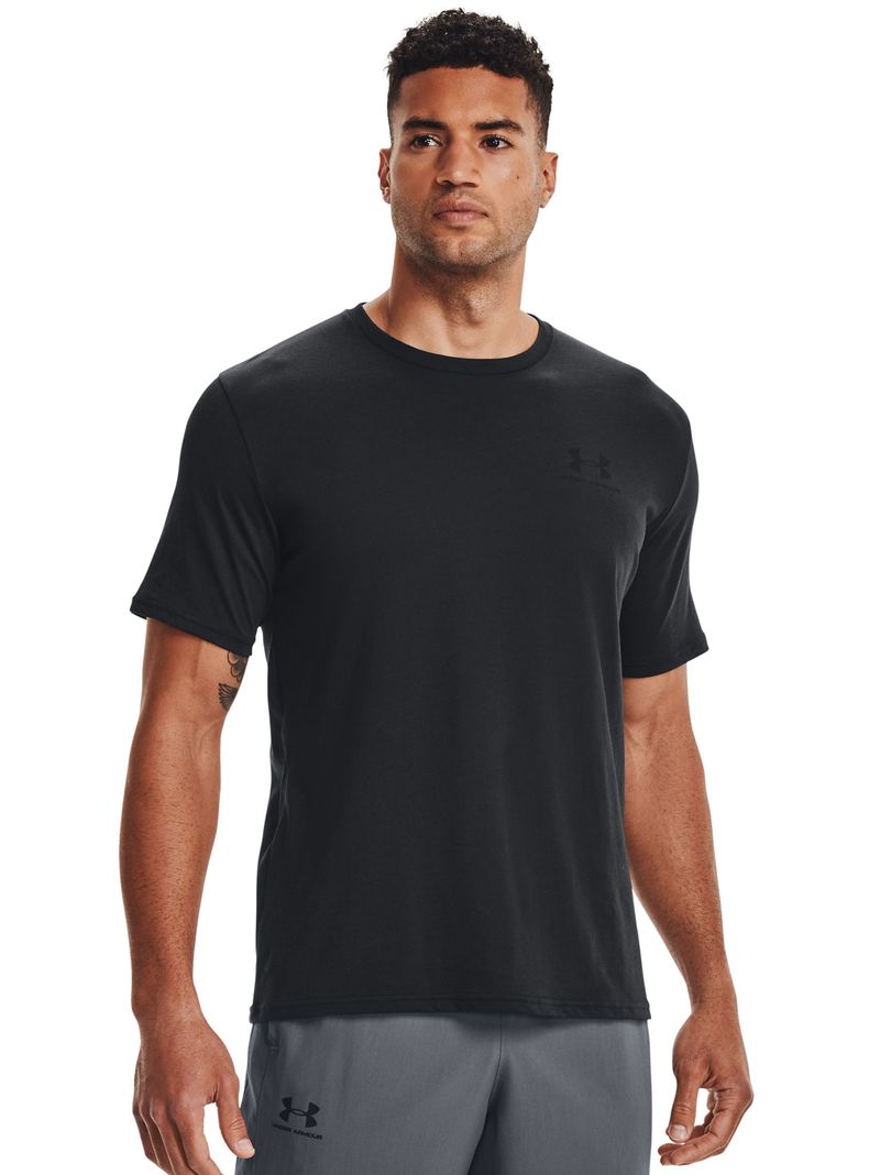Polera Sportstyle Left Chest Hombre Negro-0