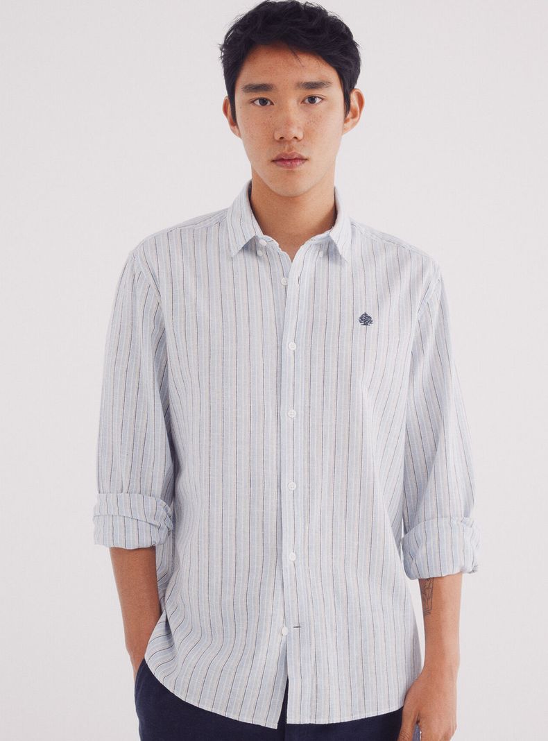 Camisa Lino Print