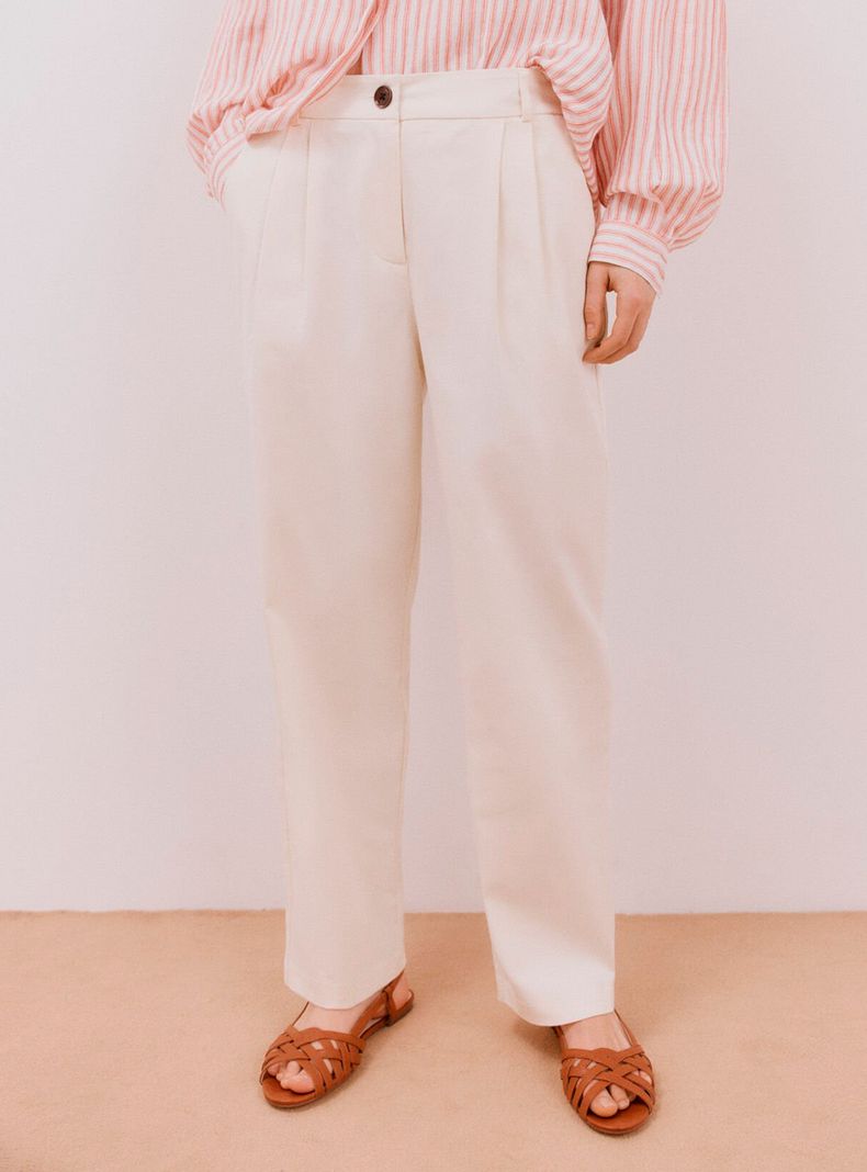 Pantalón Ancho con Pinzas