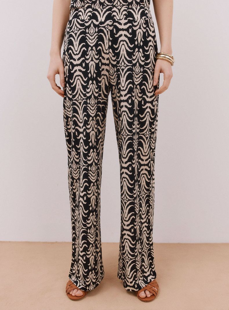 Pantalón de Punto Estampado