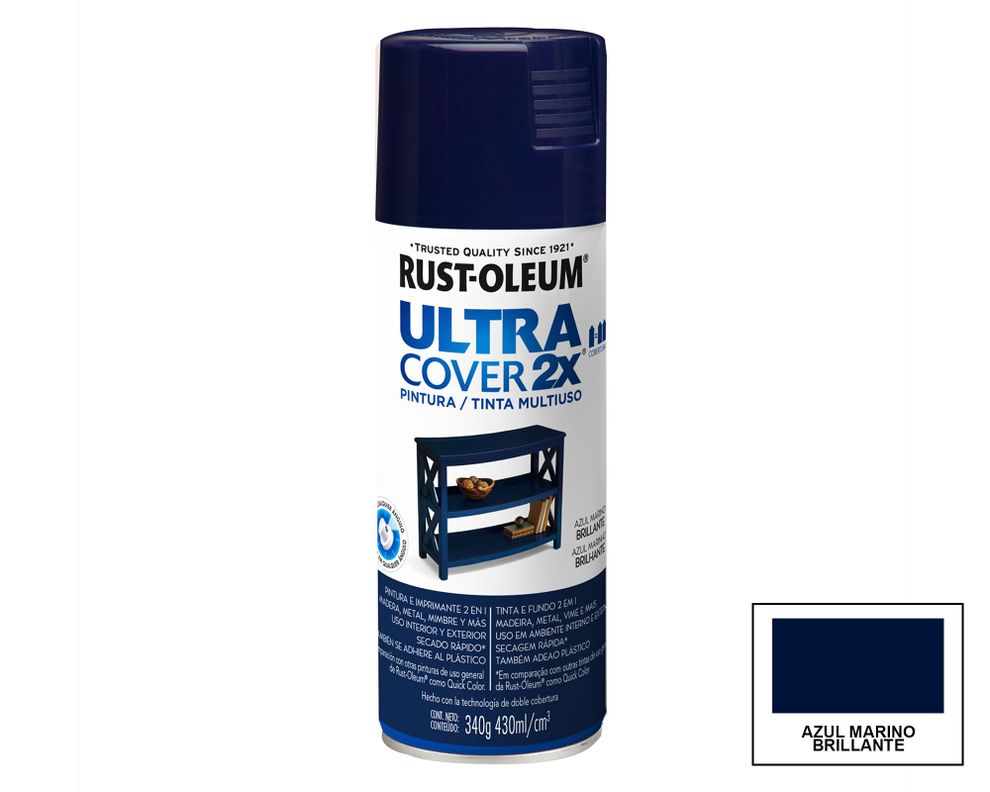 Spray multiusos azul marino brillante Ultra Cover 2X-0
