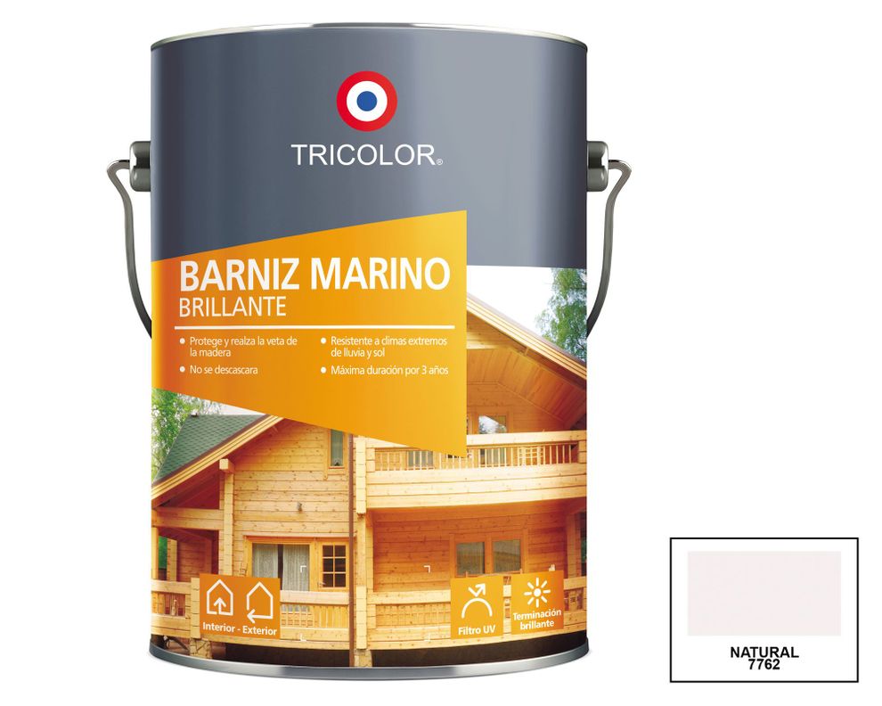 Barniz marino 1 galón natural brillante Tricolor-0