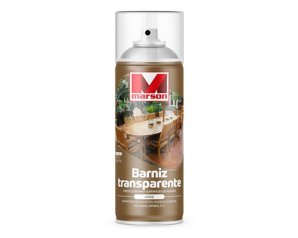 Barniz spray transparente brillante Marson.-0