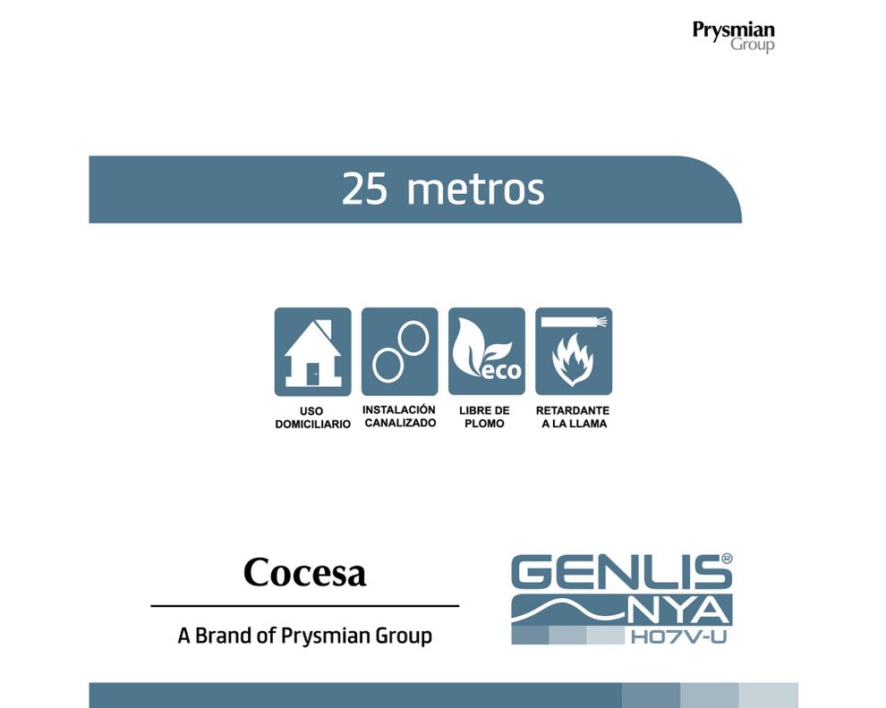 Alambre nya 2,5mm 750 V genlis-eco blanco Cocesa-1